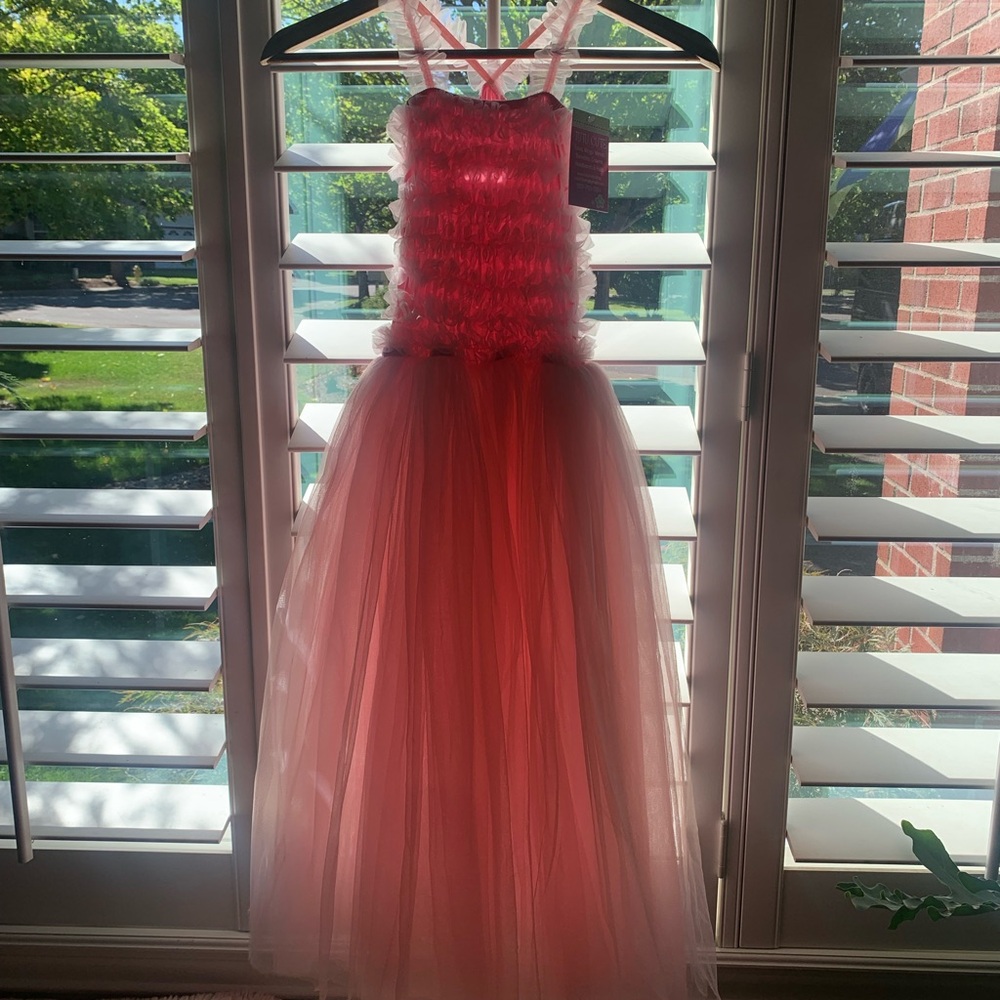 Pink Ruffled Kids Dress - Picture 5 of 5